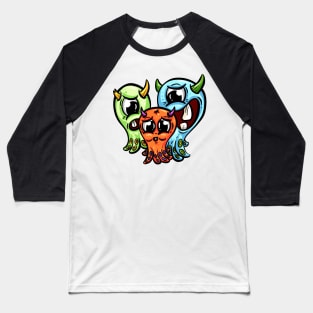 Funny cartoon imaginary monster creatures Baseball T-Shirt